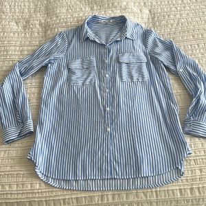 Express Striped Button Down